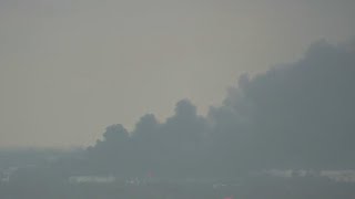 Breaking: Massive four-alarm junkyard fire sends thick smoke over Opa-locka
