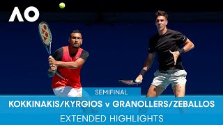 Kokkinakis/Kyrgios v Granollers/Zeballos Extended Highlights (SF) | Australian Open 2022