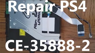 Repair PS4 CE-35888-2 error code WITH or WITHOUT the original BD-ROM Logic Board - play game discs!