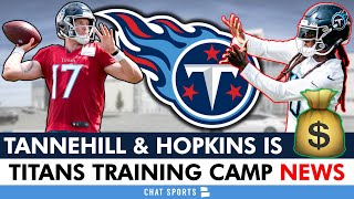 Titans Training Camp News: Ryan Tannehill & DeAndre Hopkins Connection, Harold Landry Injury Update