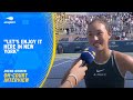 Zheng Qinwen On-Court Interview | 2024 US Open Round 2