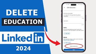 How to Delete Education From Your LinkedIn Profile 2024 | Remove Education