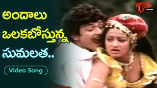 అందాలు ఒలకబోస్తున్న సుమలత..| Sumalatha, Vijayachander Teenage Song | Rajadhi Raju | Old Telugu Songs