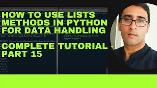Learn python in Hindi- Learn all Lists methods - Lecture 15