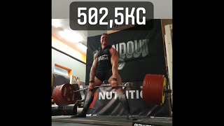 NEW Deadlift World Record (Unofficial) 502.5kg/1107lbs