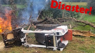 Bobcat MT100 Rollover! Recovery Procedure details