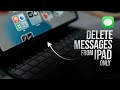 How to Delete Text Messages from iPad but not iPhone (tutorial)