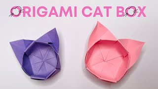 Easy Origami Cat Box