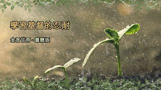 金言甘雨: 學習基督的忍耐