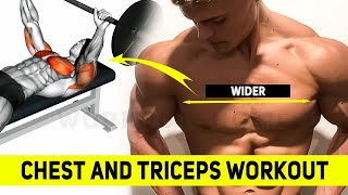 Perfect 8 Exercises Chest and Triceps Workout - Gym Workout Motivation