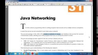 Programming in Java Chapter 31 Java Networking (Java Networking)