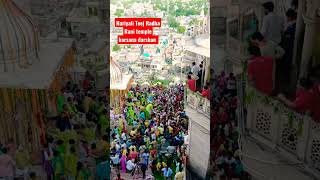 hariyali Teej Barsana RADHARANI TEMPLE darshan #shorts #hariyaliteej #barsana