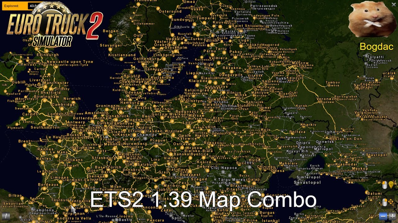 Карта мп. Euro Truck Simulator 2 карта. Euro Truck Simulator 2 PROMODS Map. Карта DLC ETS 2. ETS 2 PROMODS карта.
