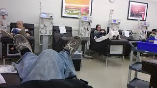 Donating plasma. Biolife is luckily open