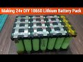 Make a 7s 24 volt 13.6Ah DIY 18650 Lithium battery pack for bicycle