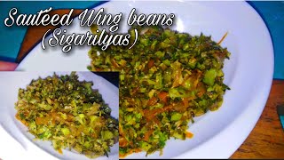 Sautéed Wing beans(Sigarilyas/Pallang) healthy and easy to cook. FILIPINO DISH