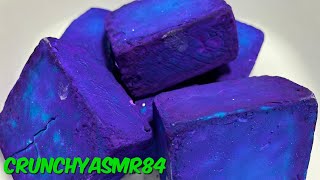 Blue/Purple Dyed Gym Chalk | Oddly Satisfying | ASMR