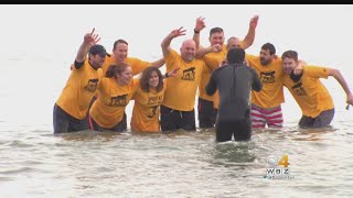 Dozens Take Polar Plunge To Honor Pete Frates