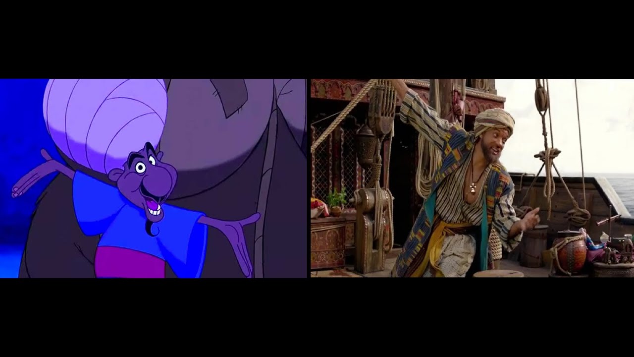 Aladdin Arabian Night / Noches De Arabia ( 2019 Vs 1992) Song ...