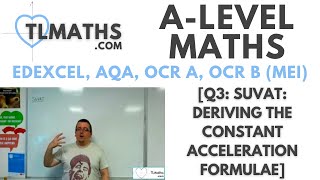 A-Level Maths: Q3-01 [SUVAT: Deriving the Constant Acceleration Formulae]