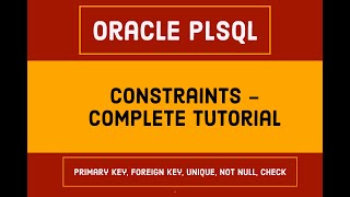 Constraints in SQL | Oracle pl sql interview questions | primary key and foreign key in SQL