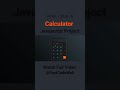 How To Create Calculator Using HTML CSS and JS | Fast Code