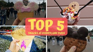 TOP 5 SNACKS AT DISNEYLAND PARIS 2019 | Straight to the Point! | KrispySmore