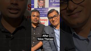 Puberphonia, A Voice Problem of Puberty Pre- Post Therapy #shorts by #SLPSanjayKumar