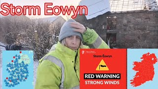 STORM EOWYN - IRELANDS worst storm to date. Trip to Manchester Cut Short