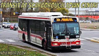 Transit at Scarborough Town Centre (November 2024)