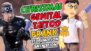 Insane Christmas Tattoo Prank #1 (Stop Motion Animation)