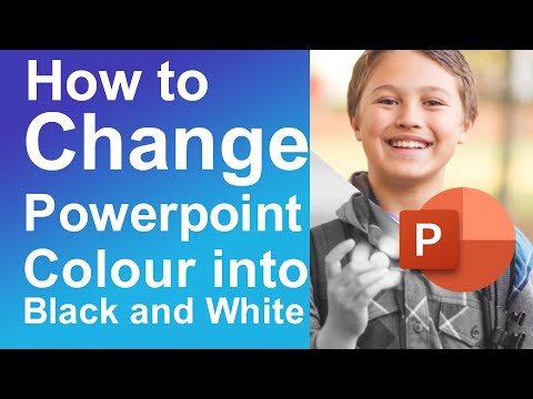 Как изменить цвет PowerPoint на черно-белый