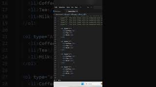 Ordered List in HTML || Web Development Tutorials Day -9 #tutorial #programming #webdevelopment