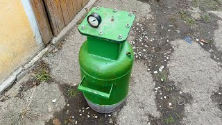 Cooking beans and meat in a homemade autoclave. Do-it-yourself autoclave from a gas cylinder