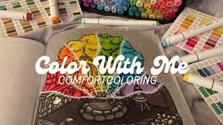 Color With Me! 🌈✨ (ASMR) Little Corner Coloring Book with Ohuhu Markers #coloringbookpages