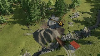 farming simulator17 under the hill wood chips making please like and subscribe