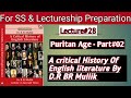 Puriton Age || The Age Of Milton || Jacobean Age || Lect#28 #literature#puritanos#britishhistory