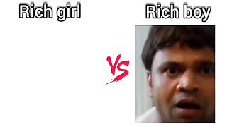 Rich Girl vs Rich Boy | 😂 #memes #shorts