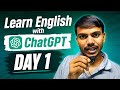 Learn English with ChatGPT DAY 1 