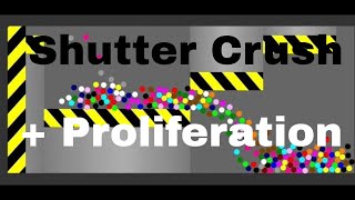 Shutter Crush + Proliferation - Survival Marble Race in Algodoo