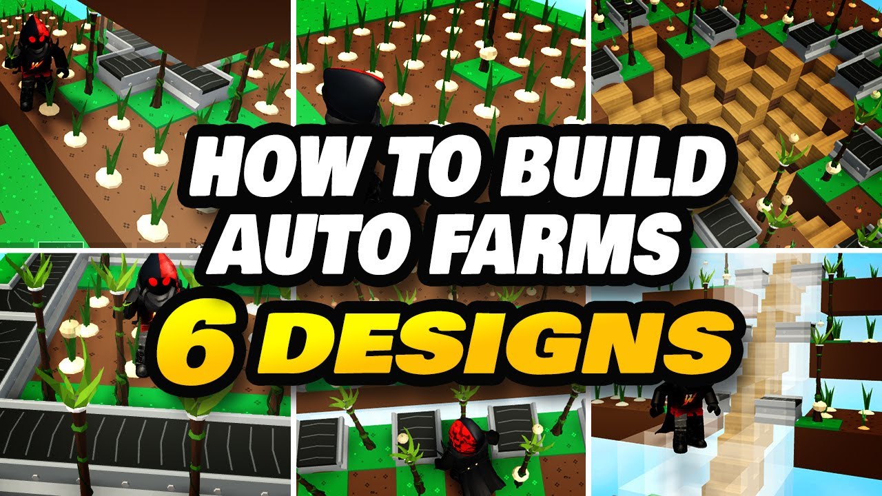 Skyblock Autofarm Tutorial 6 Designs Skyblox Islands Youtube