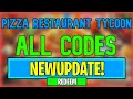 New Pizza Restaurant Tycoon Codes | Roblox Pizza Restaurant Tycoon Codes (July 2024)