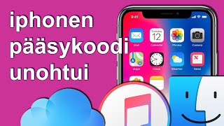 (FN) iPhone tehdasasetusten palautus jos iPhonen pääsykoodi unohtunut