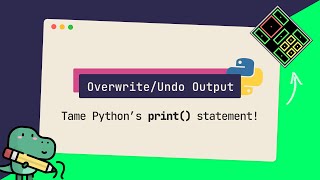 Overwrite Previously Printed Lines | Python Snippets #3