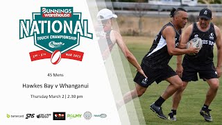 Day 1 | 45 Mens | Hawkes Bay v Whanganui