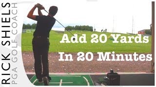 DRIVE THE GOLF BALL 20 YARDS FURTHER IN 20 MINS