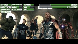 Avengers Age Of Ultron Final Battle with healthbars 1/2