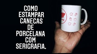 renda extra com canecas de porcelana com serigrafia. como fazer serigrafia em cánecas de porcelana