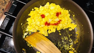 3分で作れる 豆腐スクランブル 簡単ヴィーガン料理 vegan scrambled egg (egg free) non oil cooking