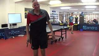 Adam Bobrow vs Jochen Jahn CVJM Unterasbach  20220727 Fun Table Tennis Exhibition TT Xpert Augsburg